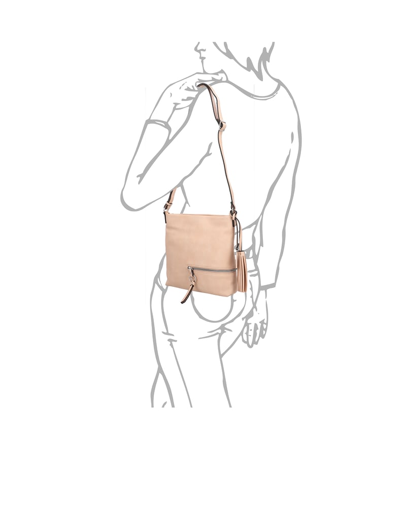 TAMARIS-taška-cez-rameno-čierna