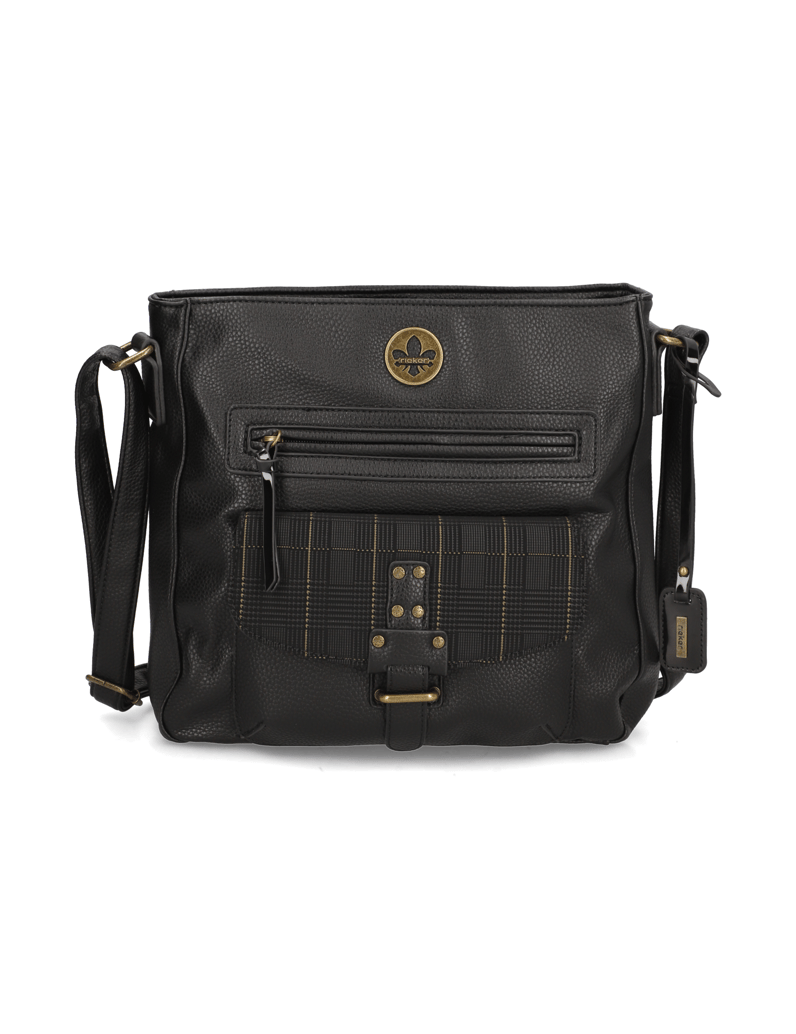 Rieker-Lederimitat-Crossover-schwarz