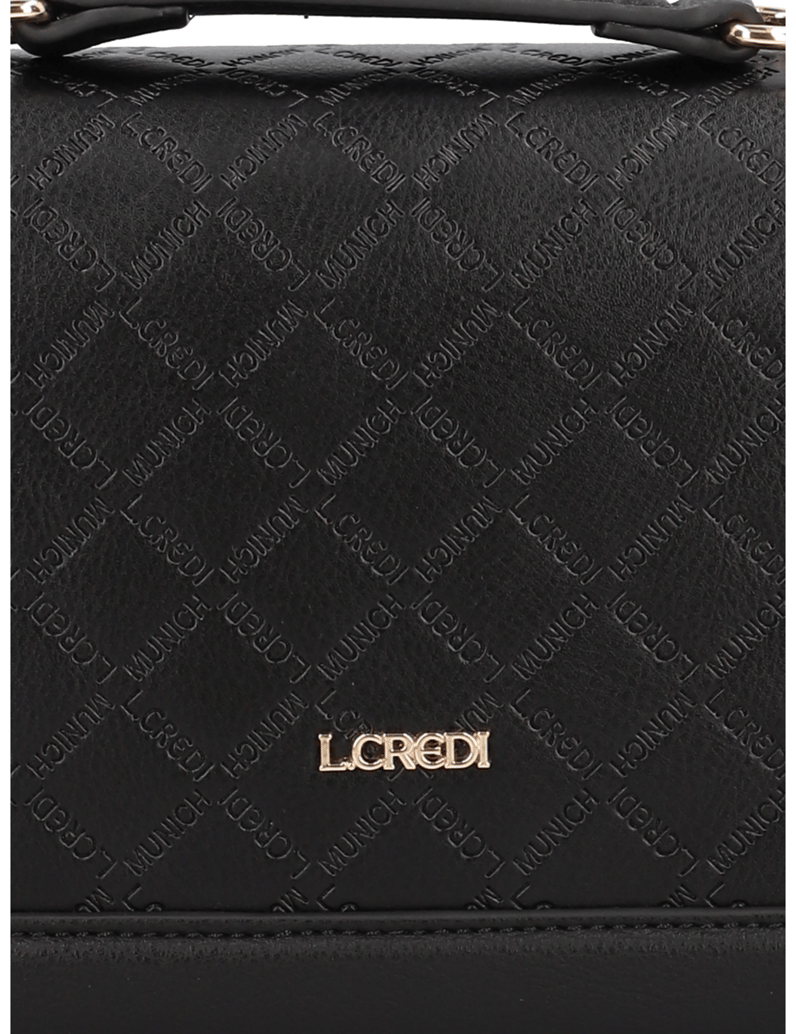 L.Credi-Filiberta-flap-bag--monogram-emboss-schwarz