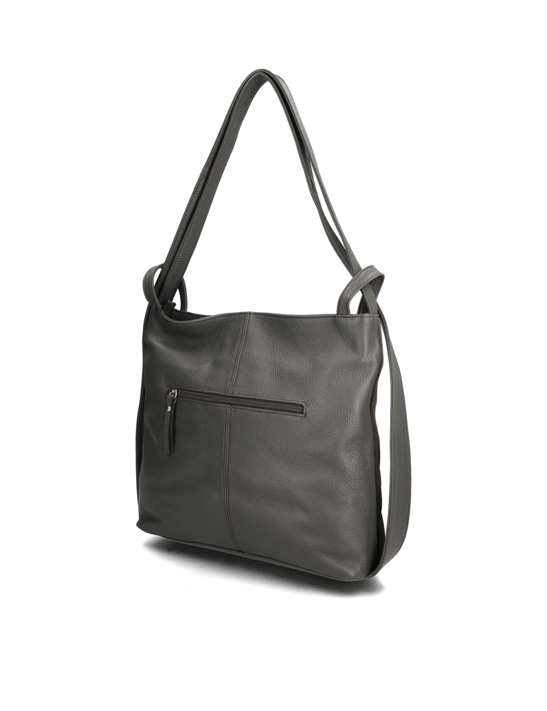 Lazzarini-velur-kabelka-Hobo-černá