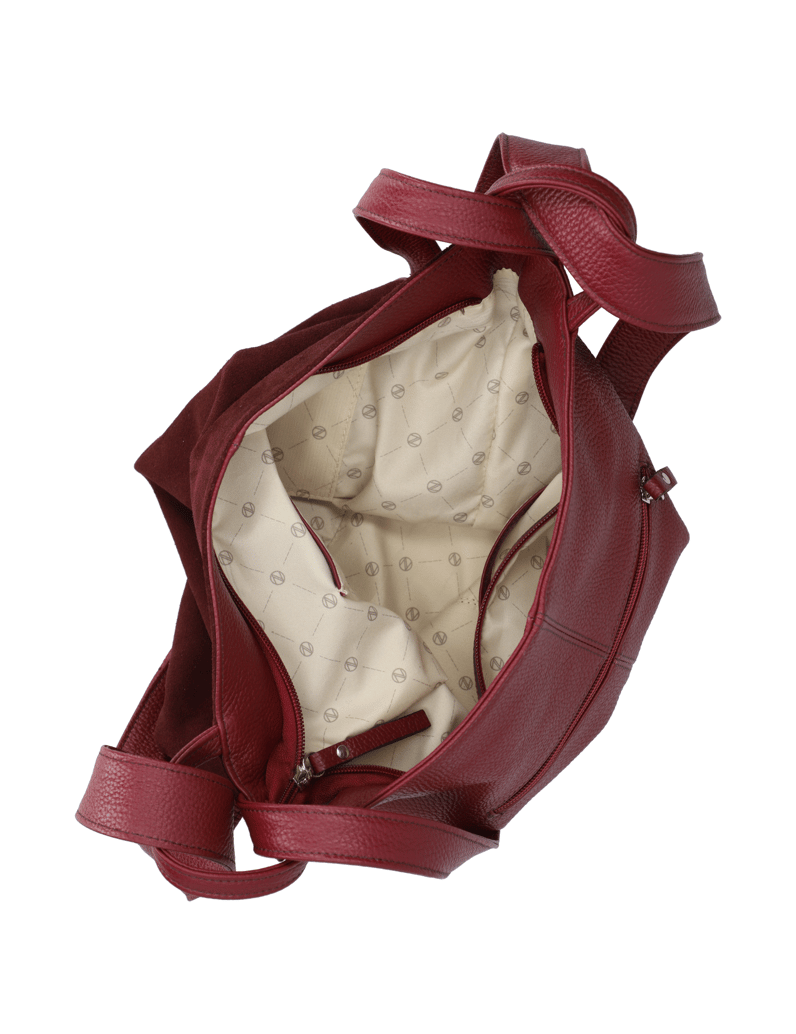 Lazzarini-velur-kabelka-Hobo-černá