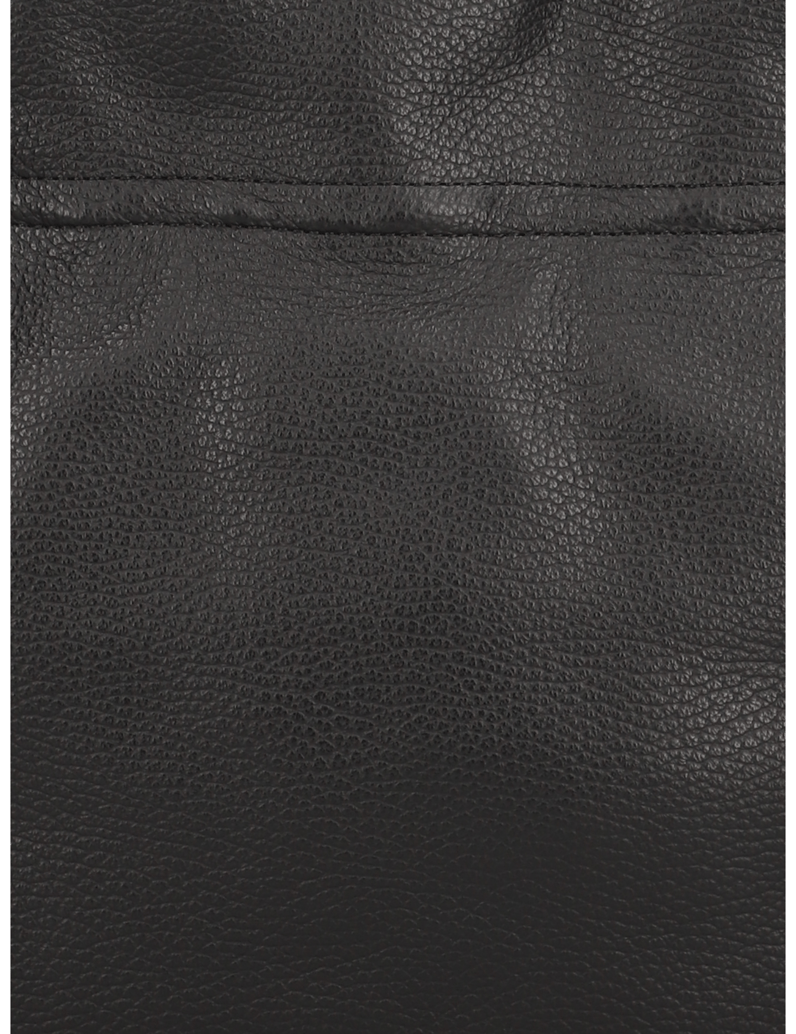 Lazzarini-hladká-kůže-kabelka-Hobo-černá