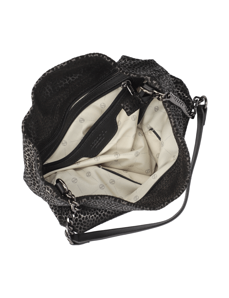 Lazzarini-velur-taška-černá