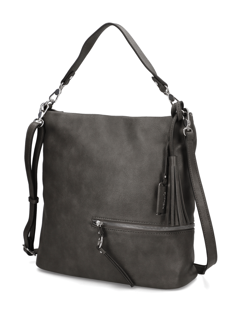 TAMARIS-Lederimitat-Hobo-Bag-schwarz