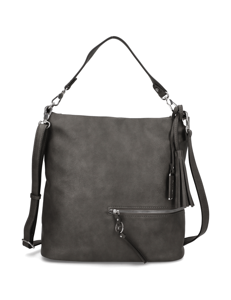 TAMARIS-Lederimitat-Hobo-Bag-schwarz