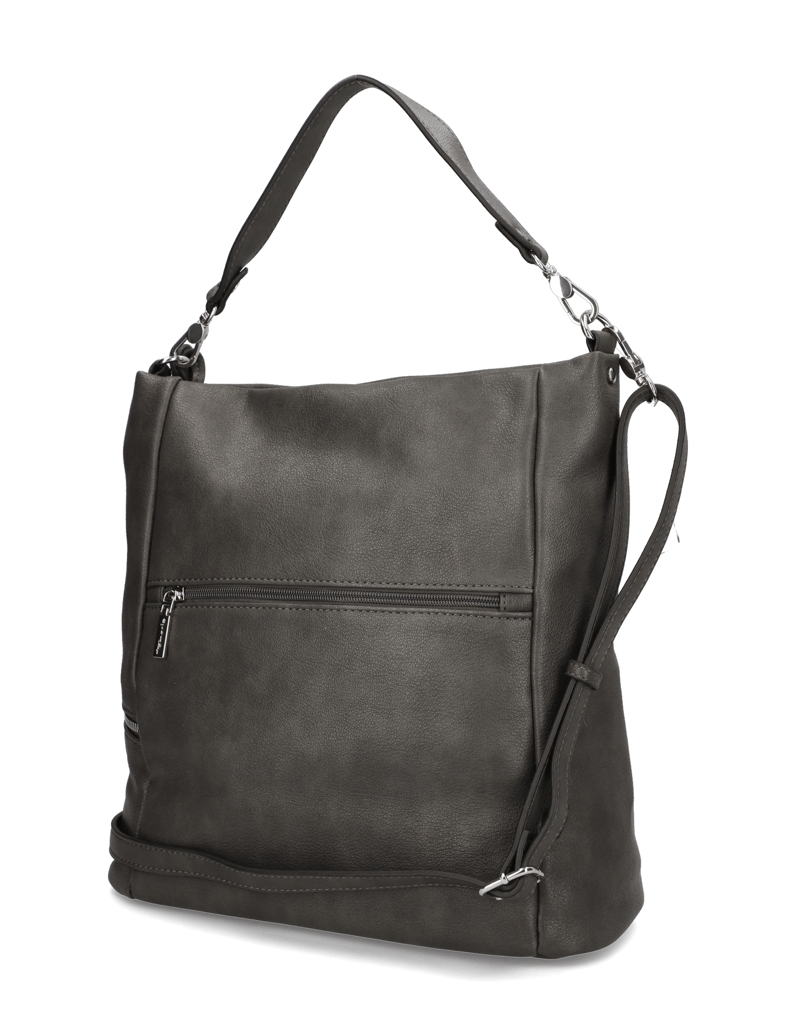 TAMARIS-Lederimitat-Hobo-Bag-schwarz