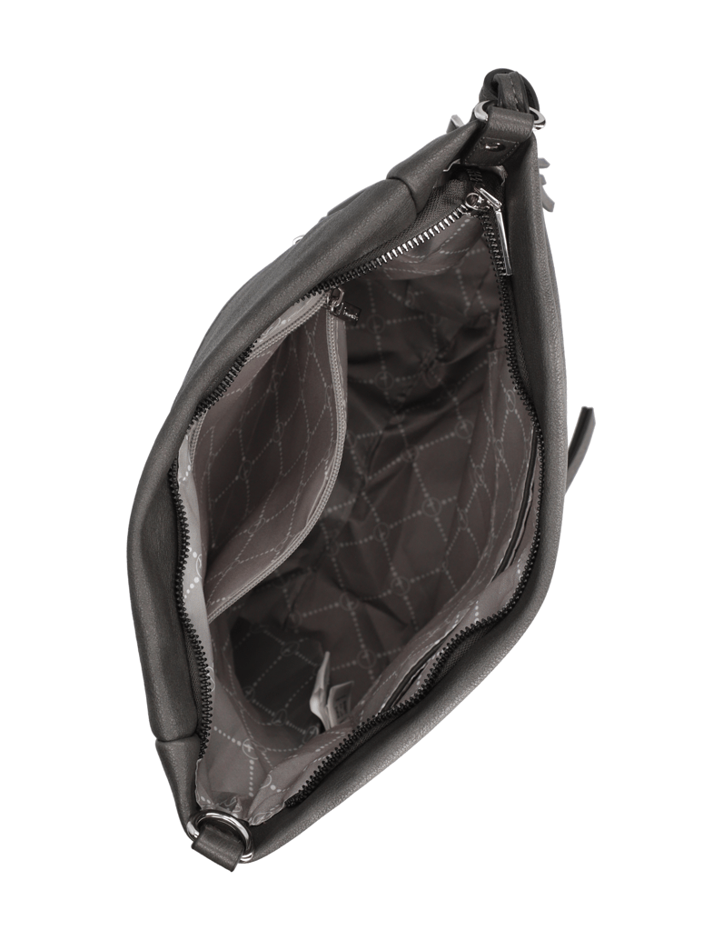 TAMARIS-Lederimitat-Hobo-Bag-schwarz