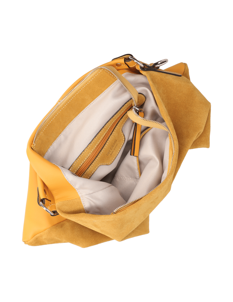 Pat-Calvin-Veloursleder-Hobo-Bag-gelb