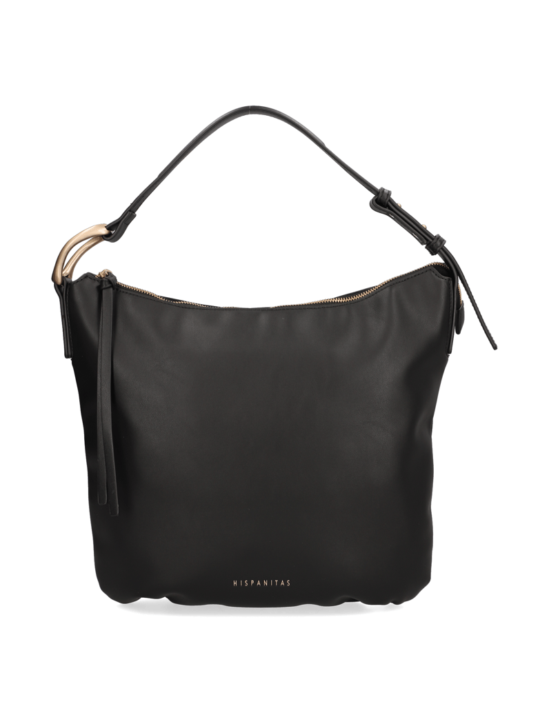 Hispanitas-Lederimitat-Hobo-Bag-schwarz