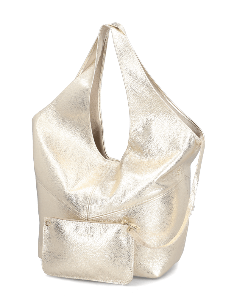 Pat-Calvin-Glattleder-Shopper-zlatá