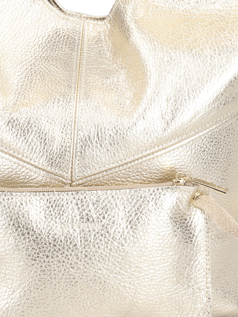 Pat-Calvin-Glattleder-Shopper-zlatá