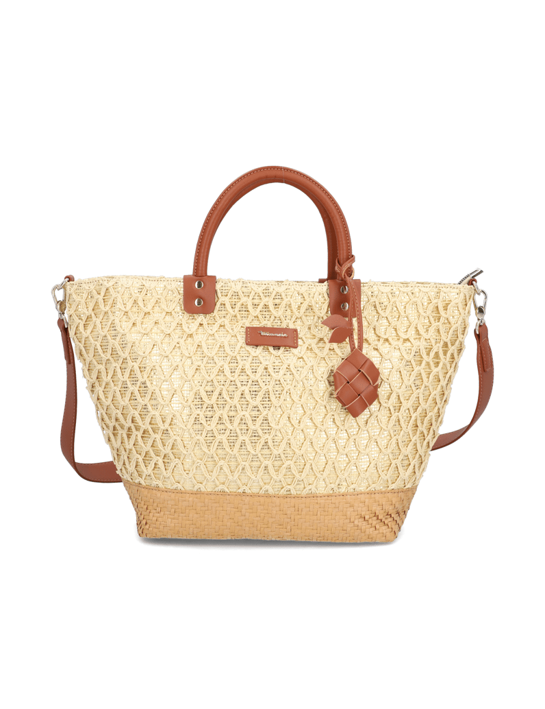 TAMARIS-textil-kabelka-Shopper-zlatá