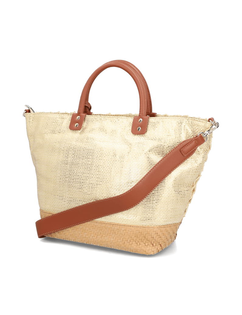 TAMARIS-textil-kabelka-Shopper-zlatá