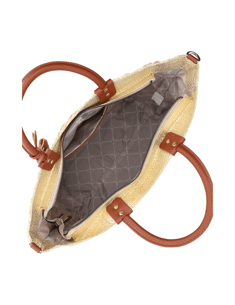 TAMARIS-textil-kabelka-Shopper-zlatá