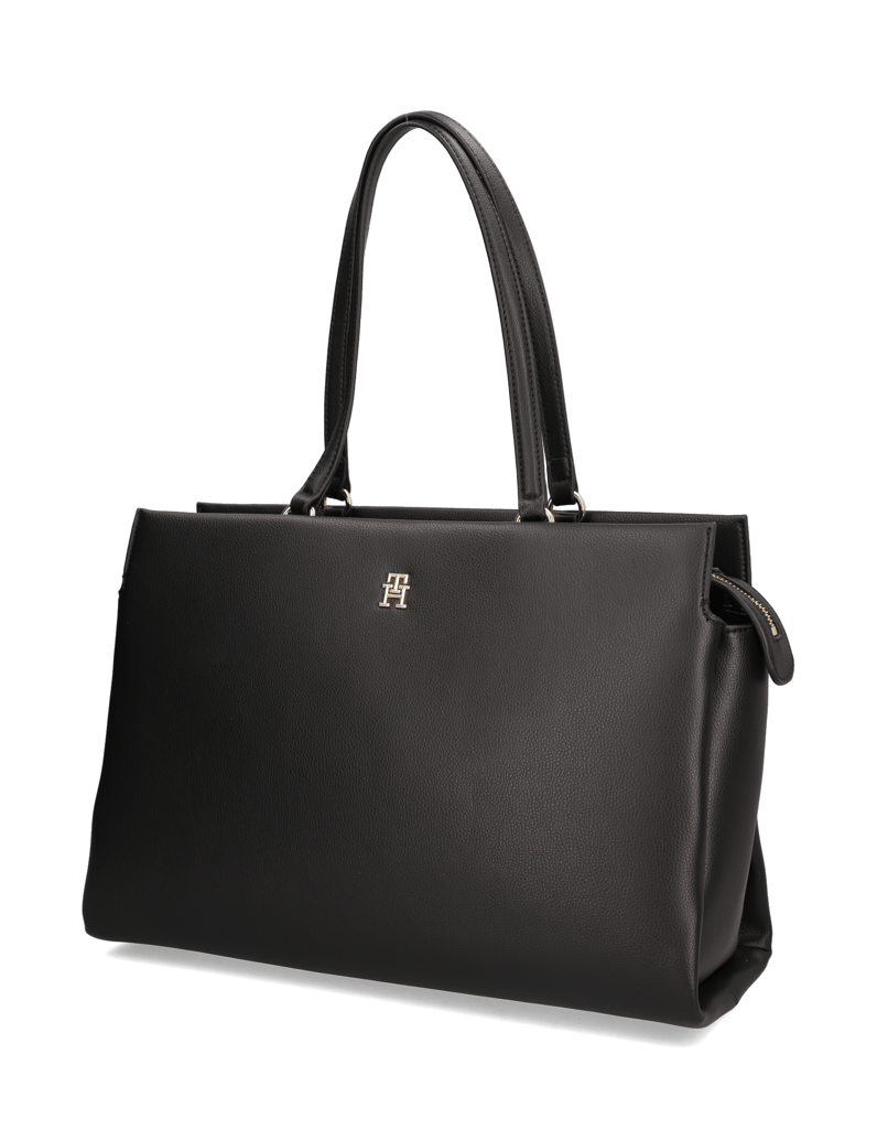 Tommy-Hilfiger-TH-LEGACY-TOTE-črna