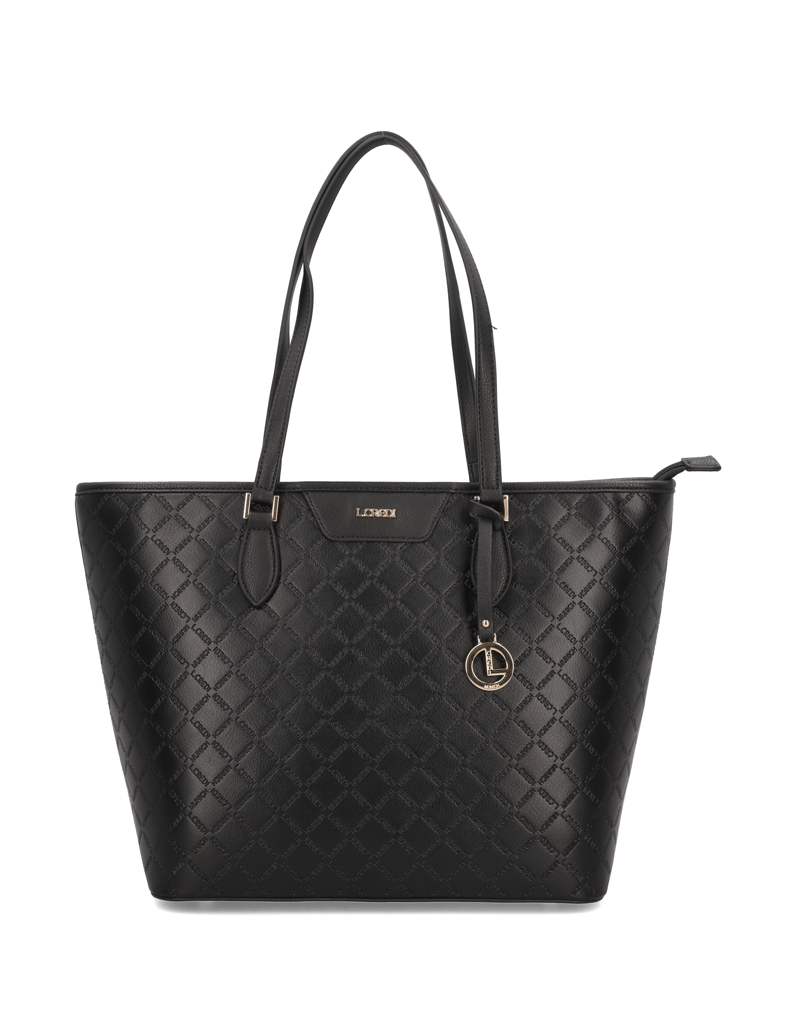L.Credi-Fililberta-Shopper-monogram-emboss-schwarz