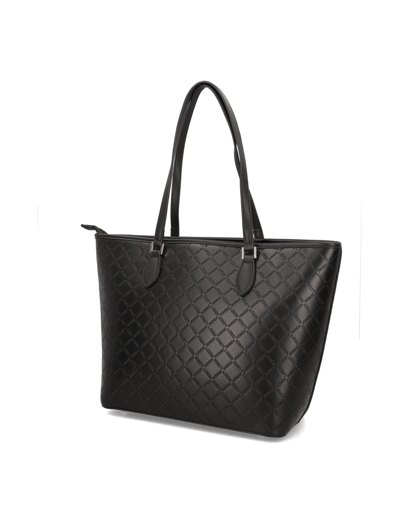 L.Credi-Fililberta-Shopper-monogram-emboss-schwarz