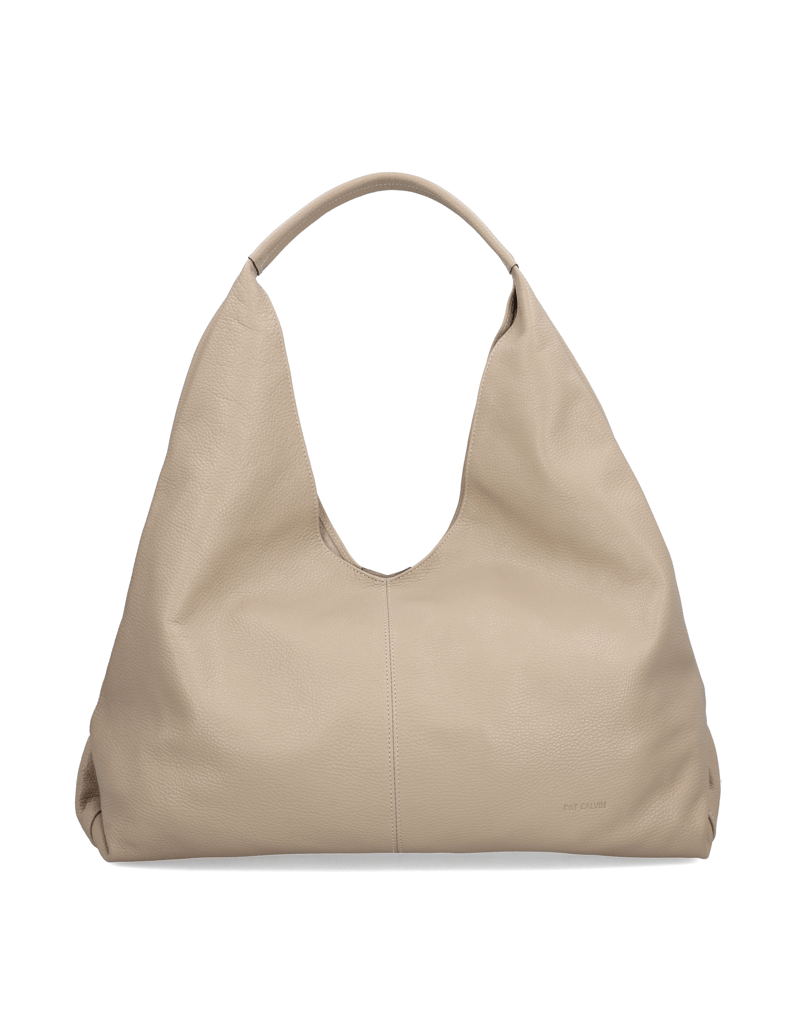 Pat-Calvin-hladká-kůže-kabelka-Shopper-béžová