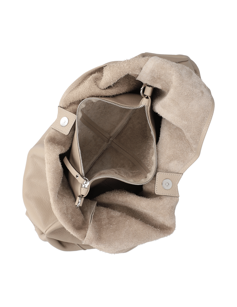 Pat-Calvin-hladká-kůže-kabelka-Shopper-béžová