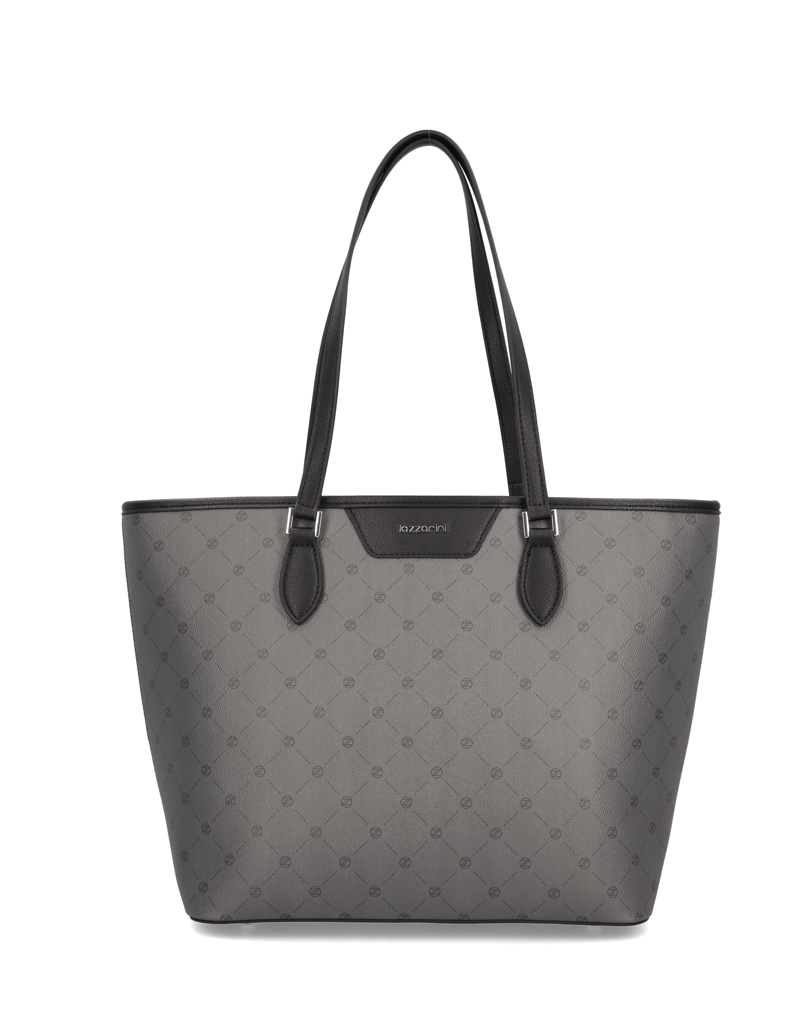 Lazzarini-kabelka-Shopper-šedá