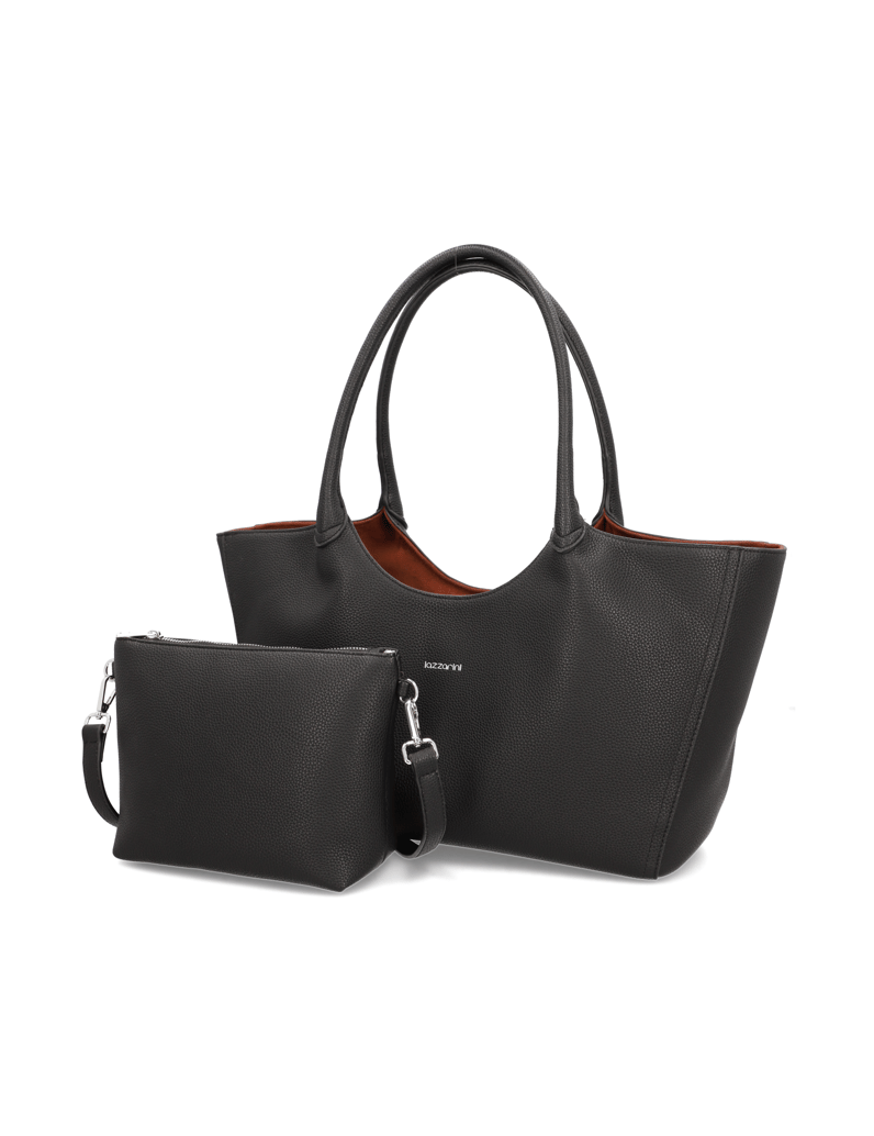 Lazzarini-kabelka-Shopper-černá