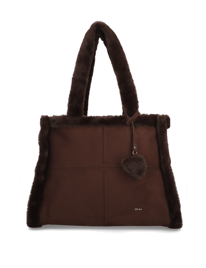 DELKA-kabelka-Shopper-hnedá
