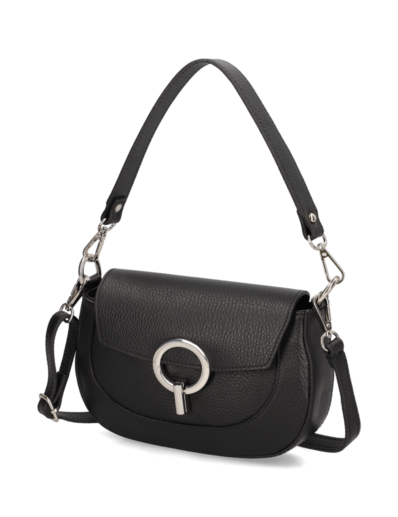 Lazzarini-Glattleder-Mini-Bag-schwarz