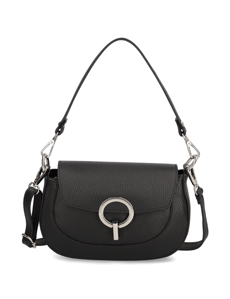 Lazzarini-Glattleder-Mini-Bag-schwarz