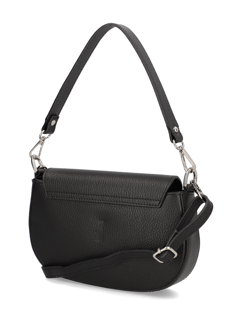 Lazzarini-Glattleder-Mini-Bag-schwarz
