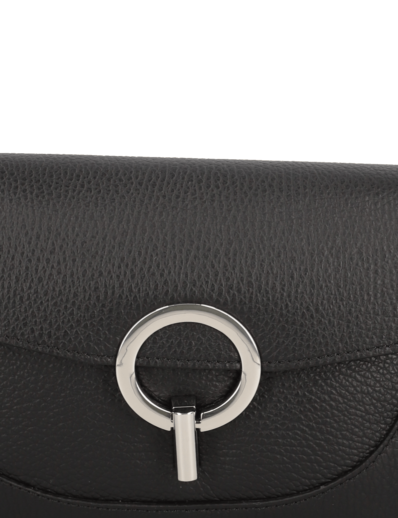 Lazzarini-Glattleder-Mini-Bag-schwarz