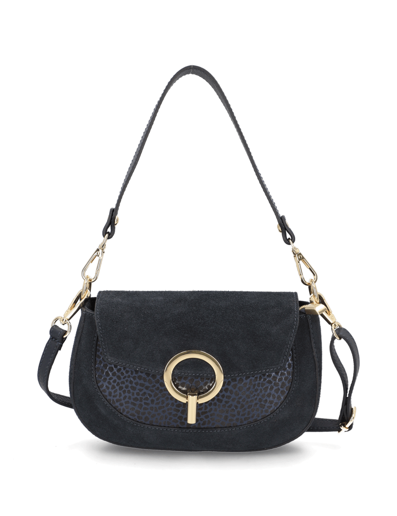 Lazzarini-Lederkombination-Mini-Bag-schwarz