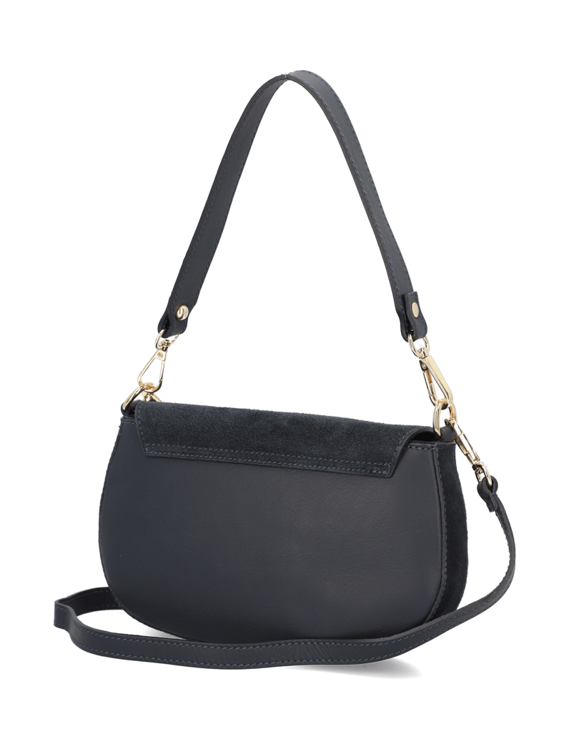 Lazzarini-Lederkombination-Mini-Bag-schwarz