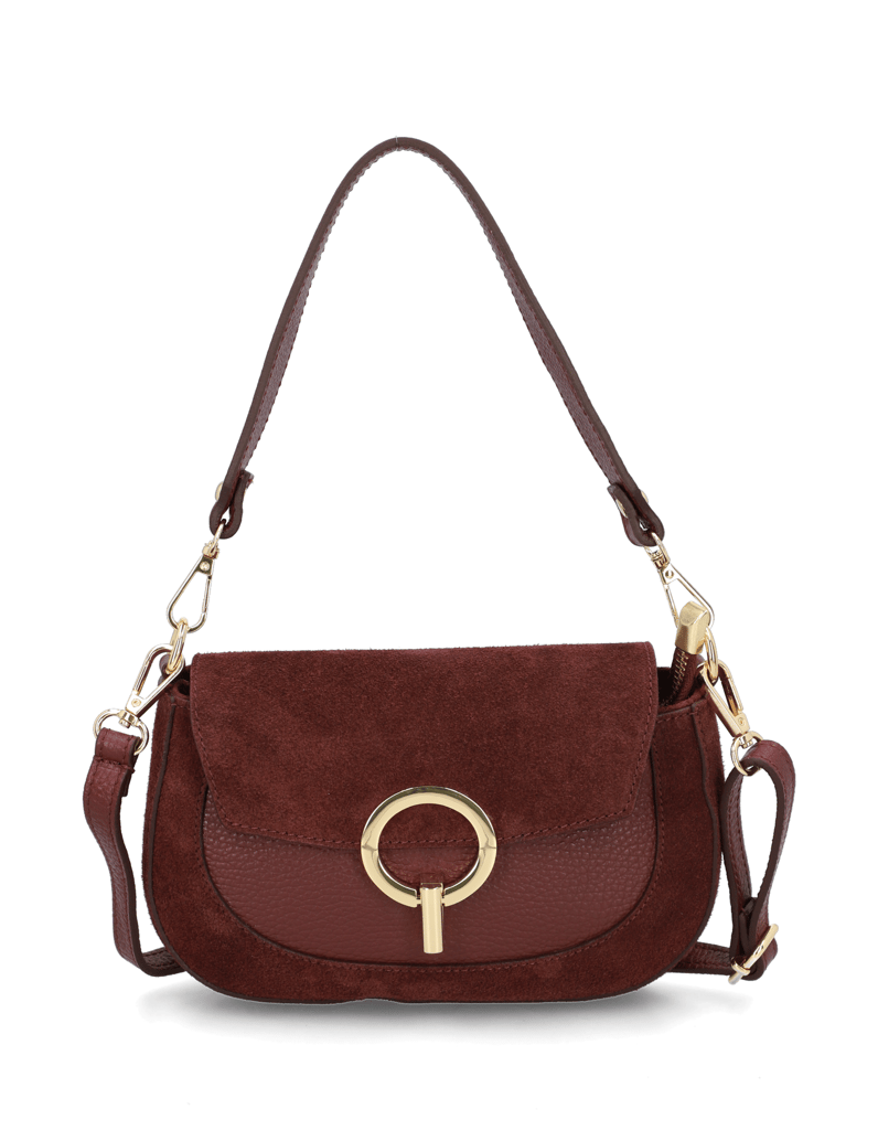 Lazzarini-kombinacija-usnja-mini-torbica-črna