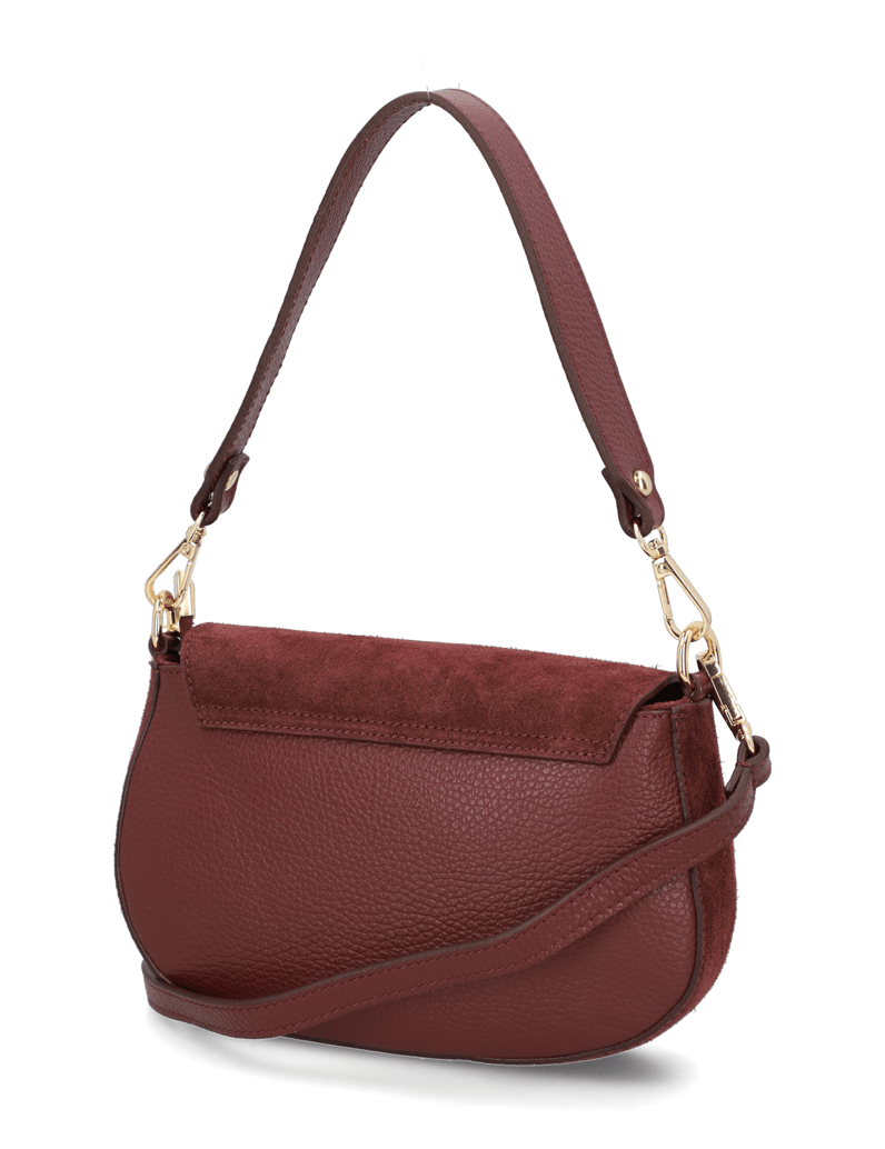 Lazzarini-kombinacija-usnja-mini-torbica-črna