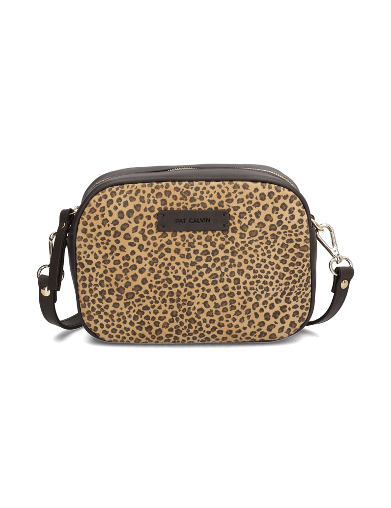 Pat-Calvin-hladká-kůže-mini-kabelka-béžová