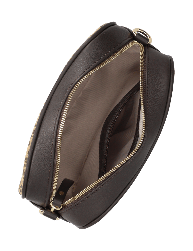 Pat-Calvin-hladká-kůže-mini-kabelka-béžová