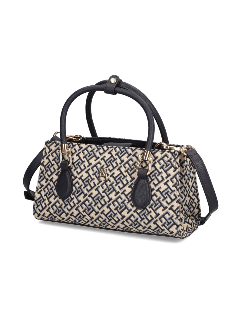 Tommy-Hilfiger-TH-GRACE-MINI-SATCHEL-JACQUARD-modrá