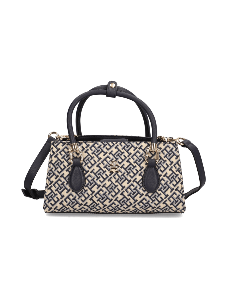 Tommy-Hilfiger-TH-GRACE-MINI-SATCHEL-JACQUARD-modrá