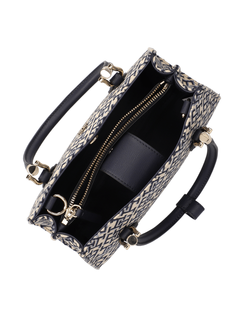 Tommy-Hilfiger-TH-GRACE-MINI-SATCHEL-JACQUARD-modrá