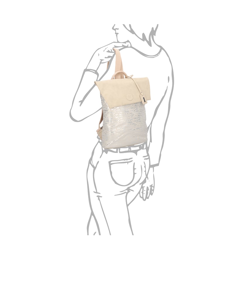 Rieker-Lederimitat-Rucksack-grün