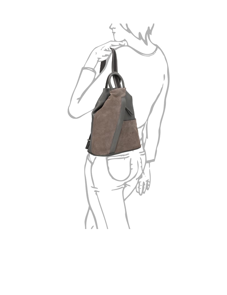 Lazzarini-kombinace-kůže-batoh-černá