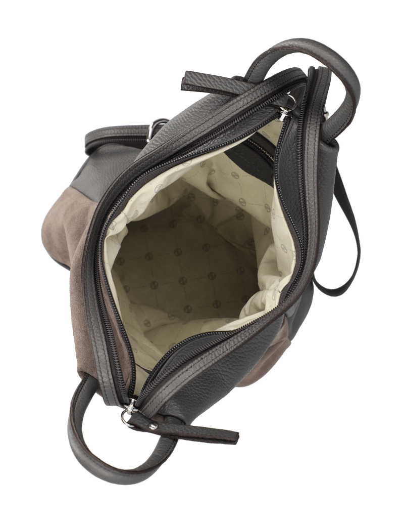 Lazzarini-kombinace-kůže-batoh-černá