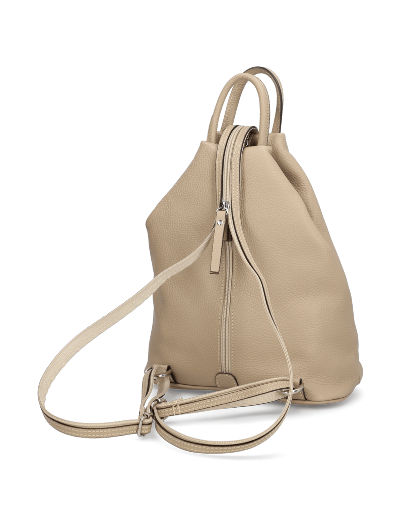 Lazzarini-Glattleder-Rucksack-schwarz