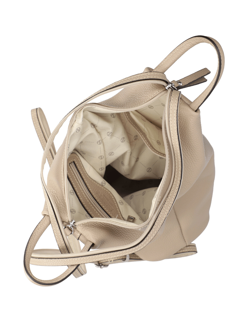 Lazzarini-Glattleder-Rucksack-schwarz