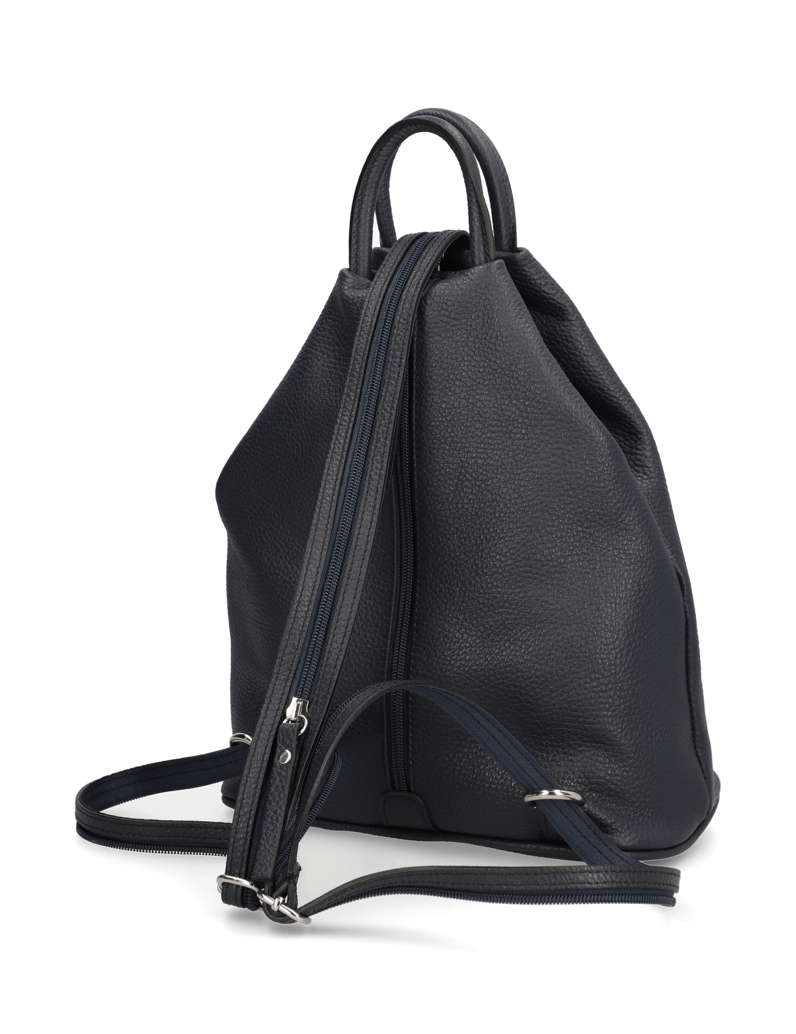 Lazzarini-hladká-kůže-batoh-černá