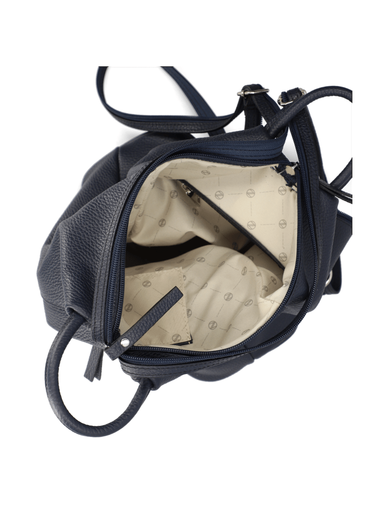 Lazzarini-hladká-kůže-batoh-černá