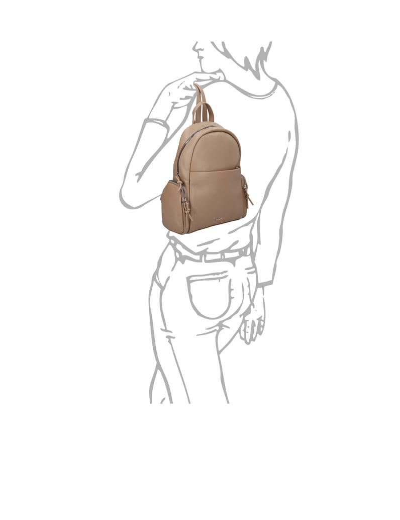 TAMARIS-Lederimitat-Rucksack