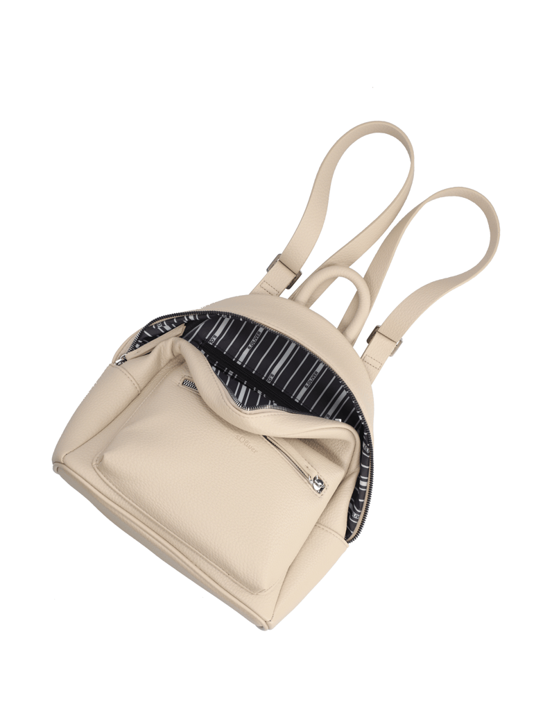 S.Oliver-imitácia-kože-ruksak-béžová