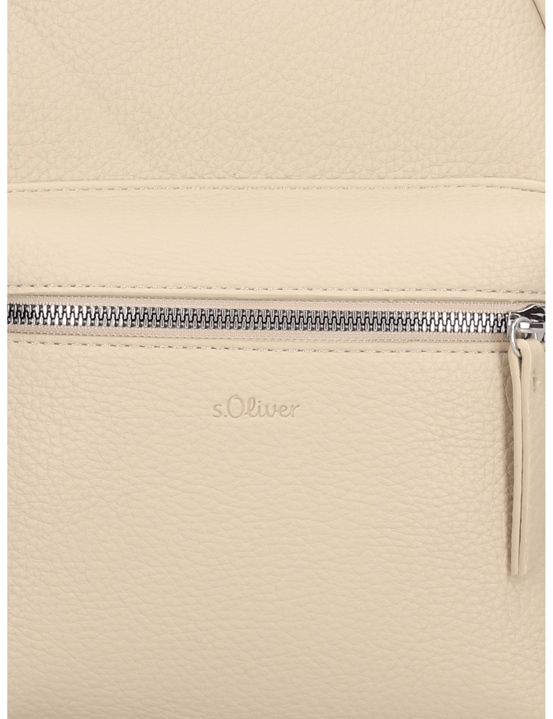 S.Oliver-imitácia-kože-ruksak-béžová