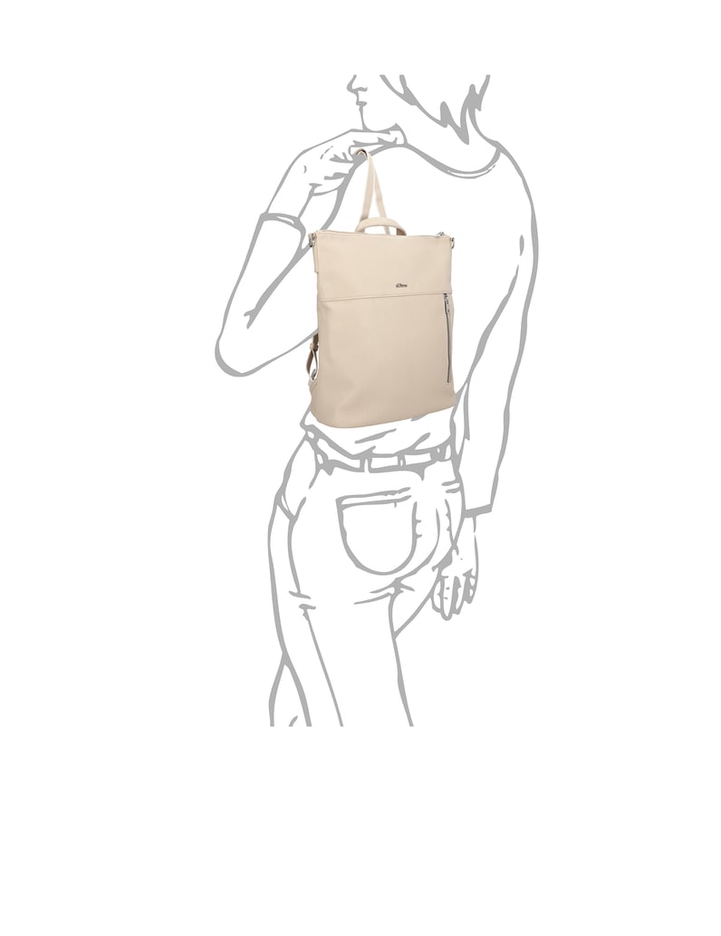 S.Oliver-BACKPACK-HOBO-GIRONA-béžová